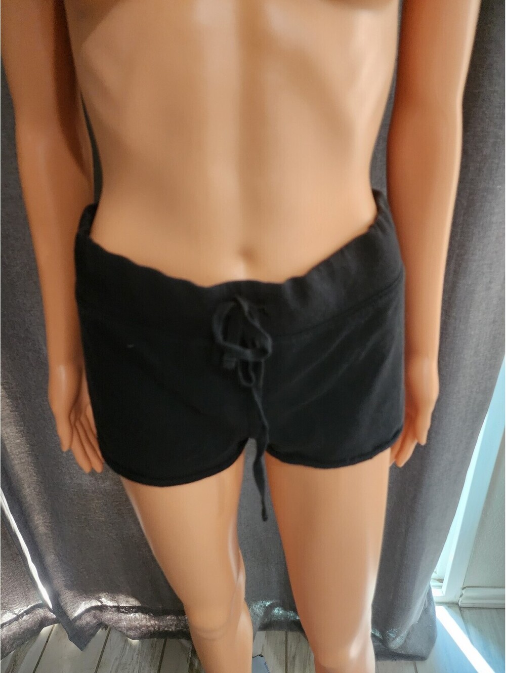 Victoria's Secret PINK Black Drawstring Lounge Shorts Size S